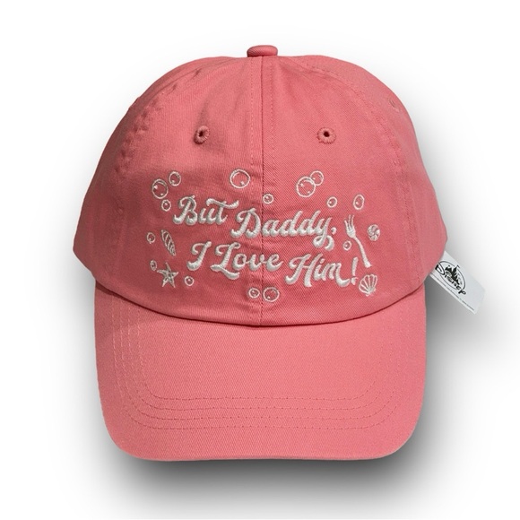 Disney Parks 2025 Ariel Swiftie But Daddy I Love Him Cap Hat Pink Little Mermaid - Picture 1 of 2